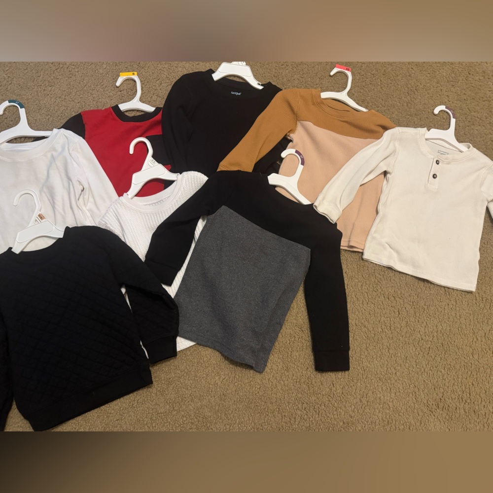 3T long sleeves and 1 crew neck sweater